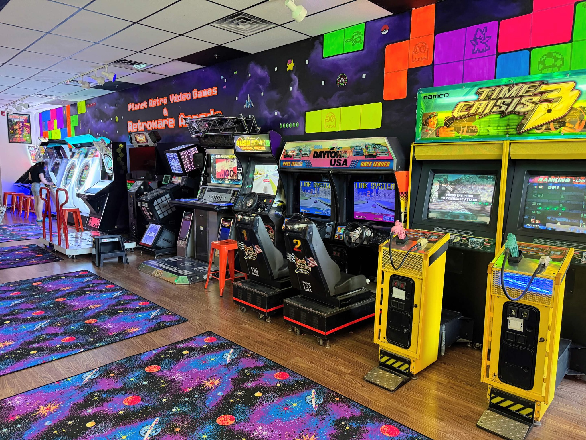 Arcade machines inside Retroware Arcade