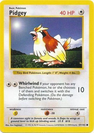 Pidgey [Shadowless] #57